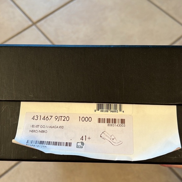 NWT Gucci Jordan Velvet GG Loafers - Picture 10 of 10